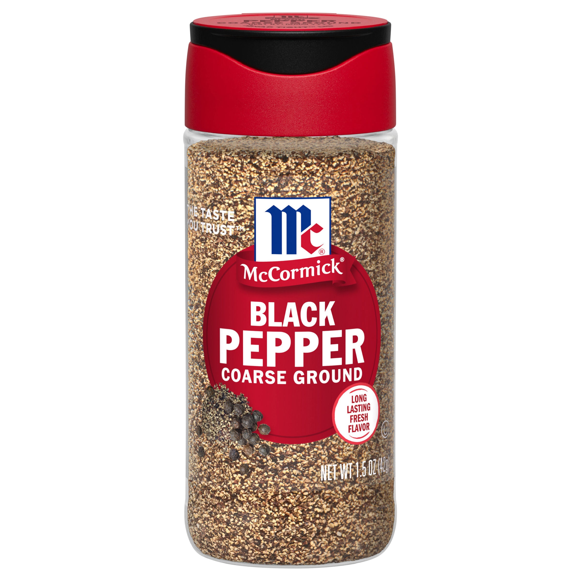 McCormick Black Pepper - Coarse Ground, 1.5 oz - Case of 6