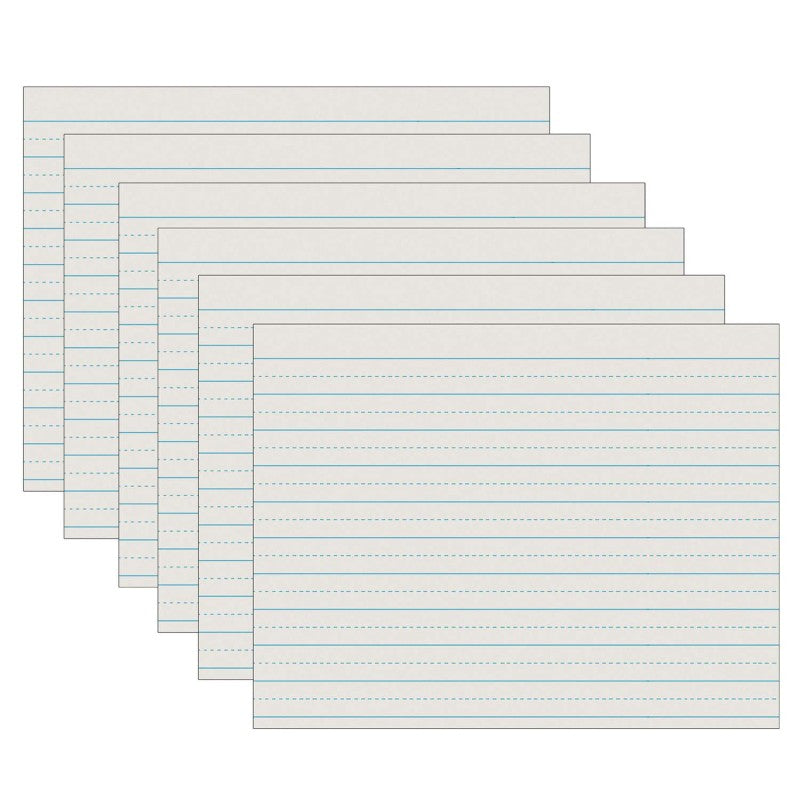 PACON - Newsprint Handwriting Paper, Alternate Dotted, Grade 2, 3/4" x 3/8" Ruled Long, 11" x 8-1/2", 500 Sheets Per Pack, 5 Packs