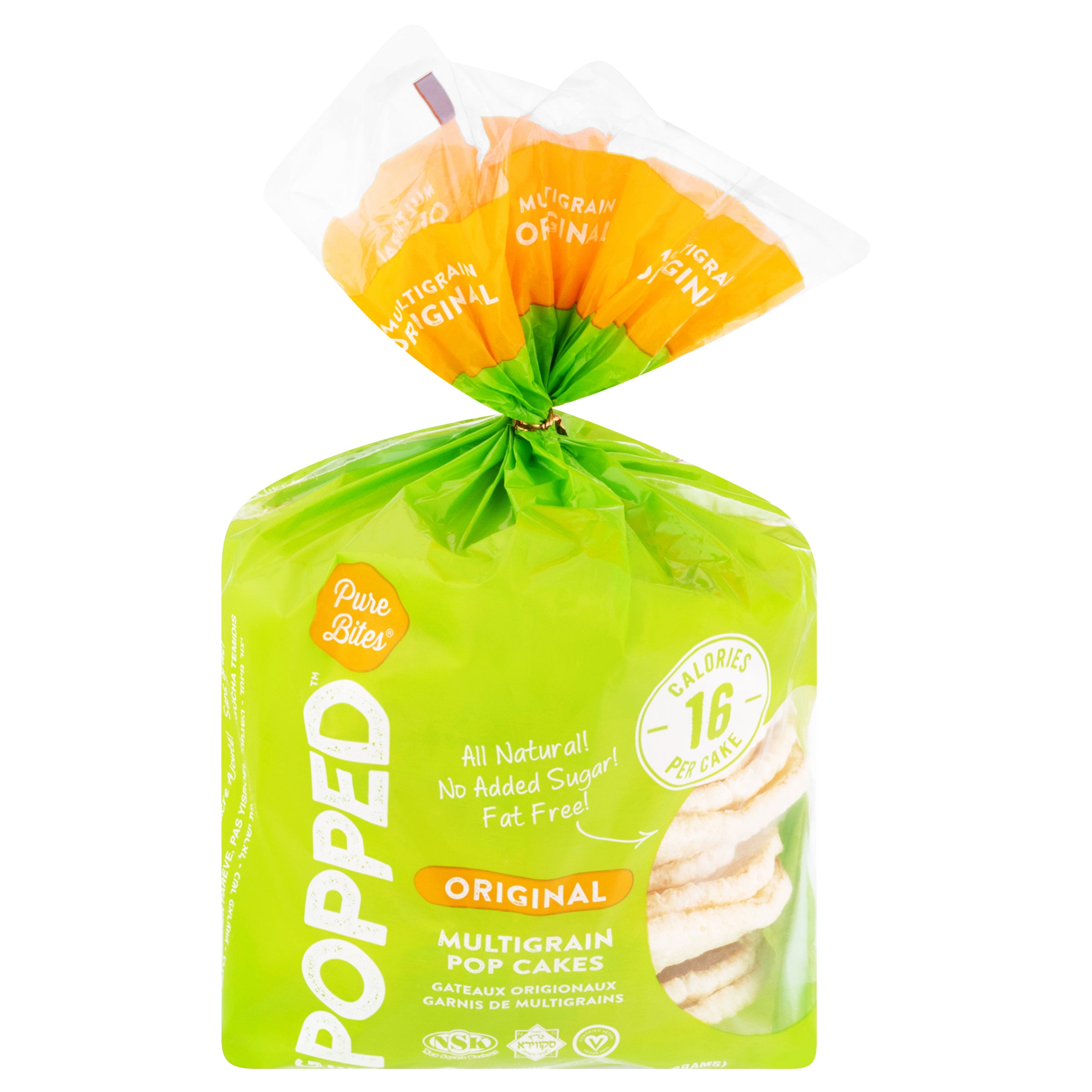 Popped Original Multigrain Pop Cakes 2.64 oz - Case of 12