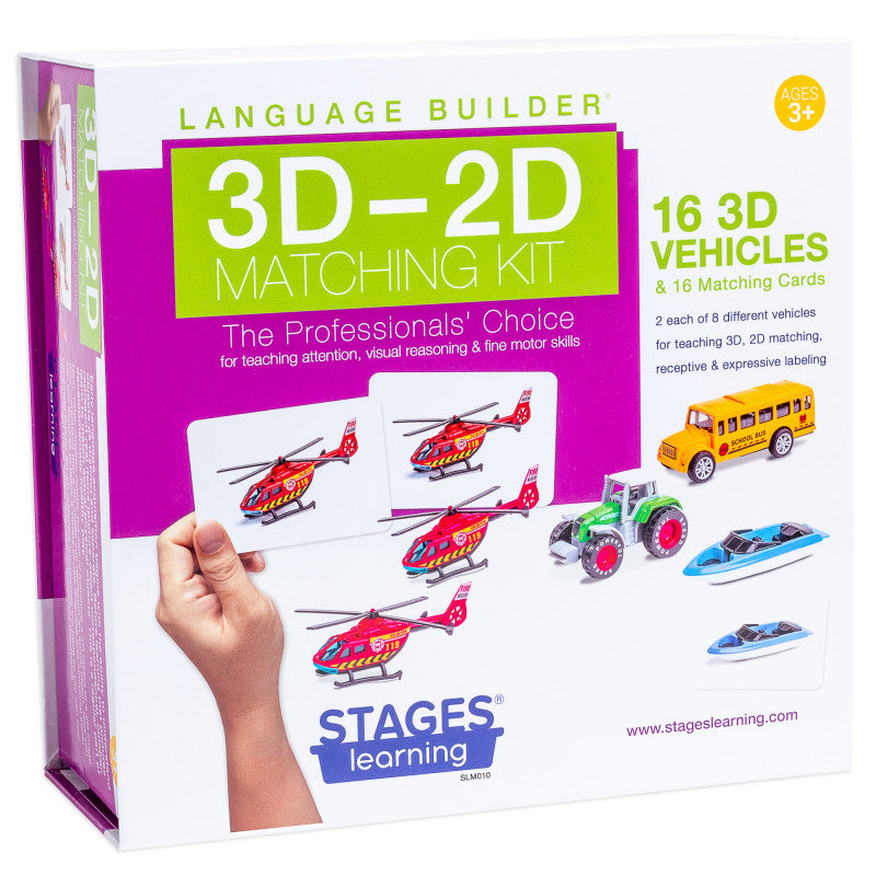 STAGES LEARNING MATERIALS - Language Builder® 3D-2D Matching Vehicles Kit
