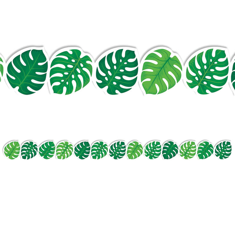 Palm Paradise Monstera Leaves EZ Border™, 48 Feet