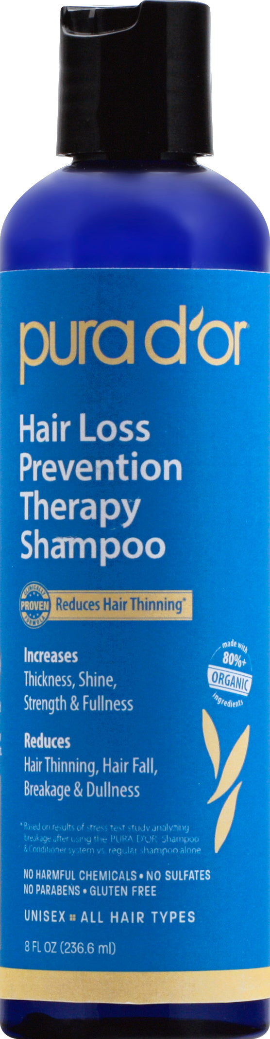 Pura Dor Therapy Shampoo 8 oz - Case of 1