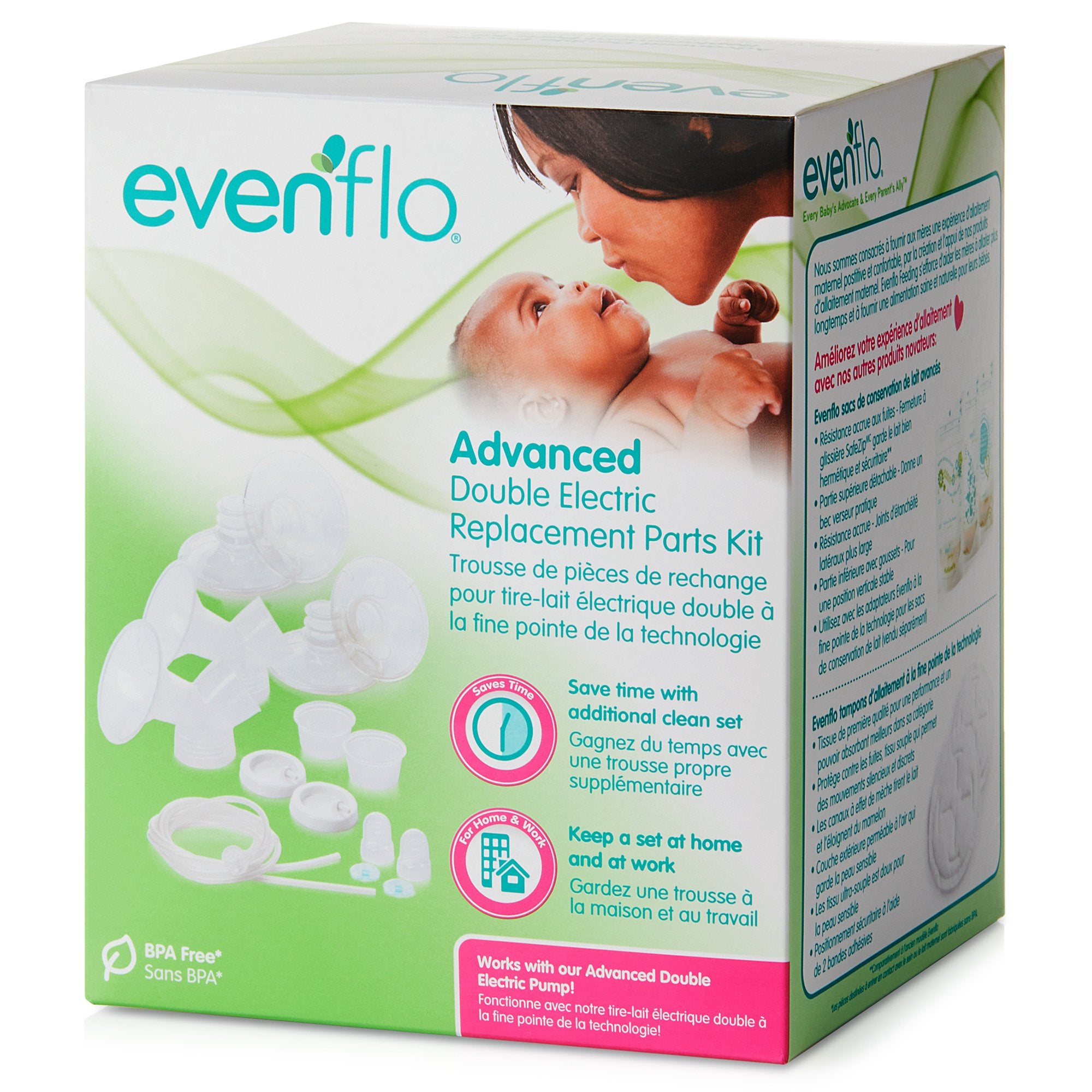 Midway Importing Inc - Breast Pump Replacement Parts Kit Evenflo Advanced For Evenflo Advanced Double Electric Breast Pump [1/EA]