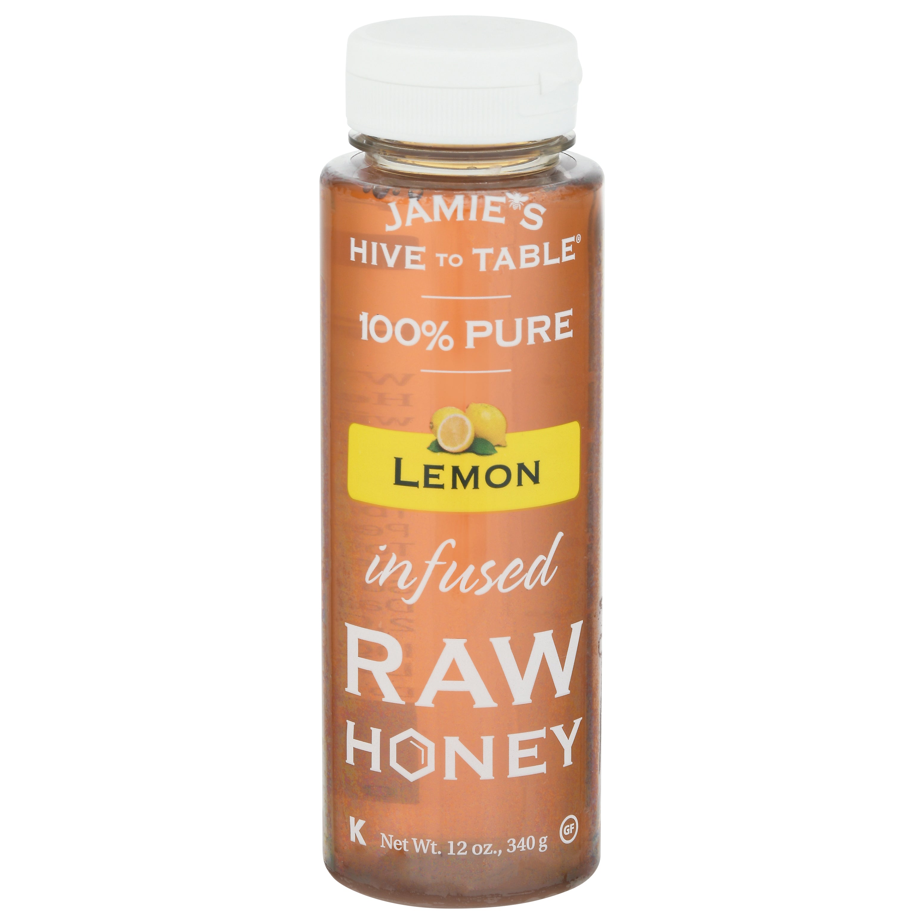 Jamie's Hive to Table Infused Raw Lemon Honey 12 oz - Case of 9