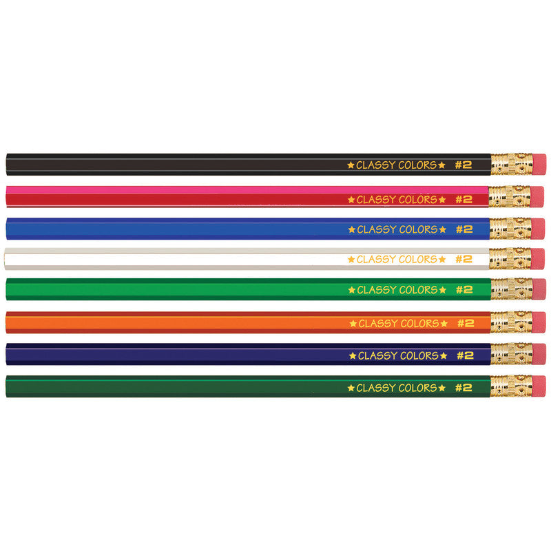 MUSGRAVE PENCIL COMPANY - No. 2 Wood Case Hex Pencil, Assorted Colors, 12 Per Pack, 12 Packs