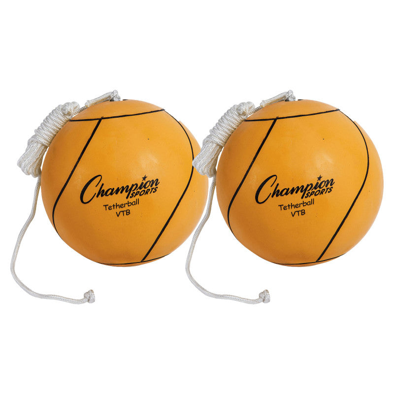 CHAMPION SPORTS - Tether Ball, Optic Yellow, Pack of 2