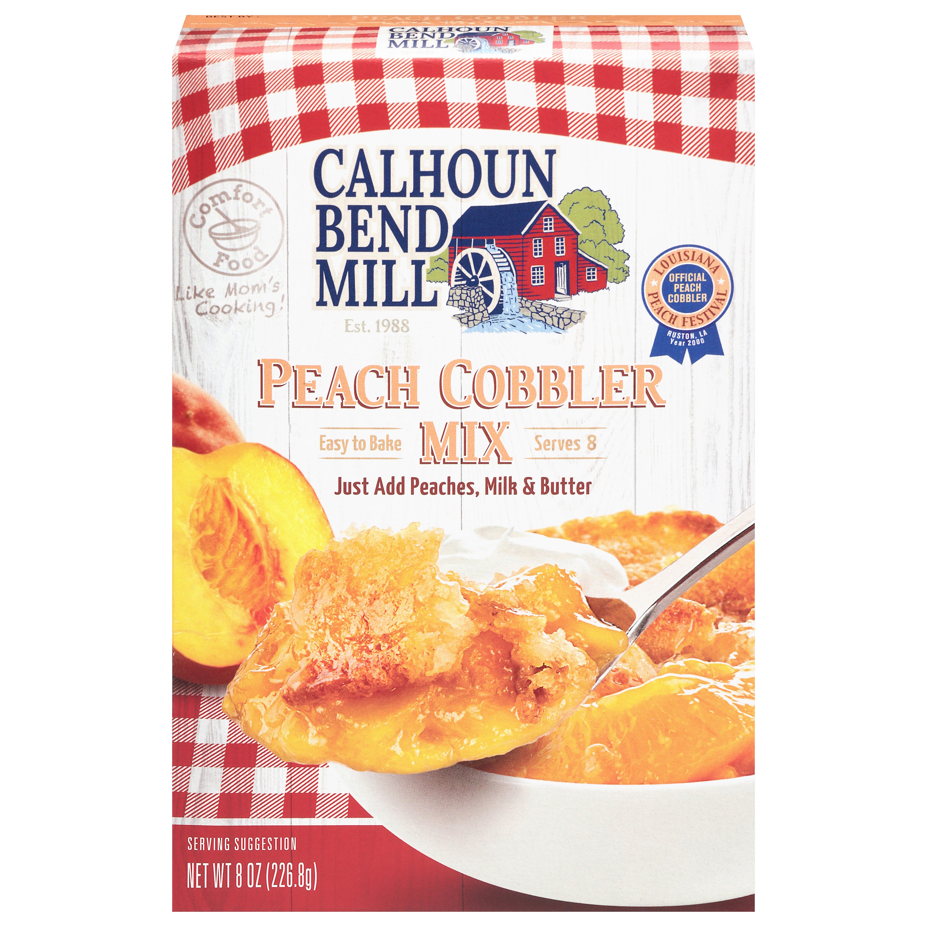 Calhoun Bend Mill Peach Cobbler Mix 8 oz - Case of 6