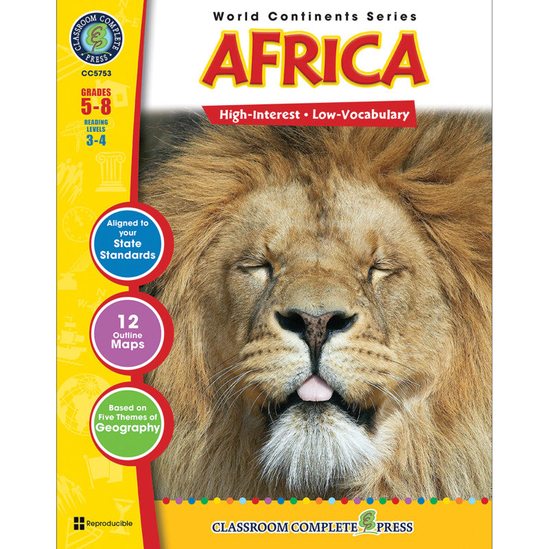 CLASSROOM COMPLETE PRESS - Africa Resource Book, Grade 5-8