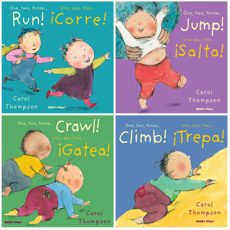 CHILD'S PLAY BOOKS - Little Movers Bilingual Books, Set of 4