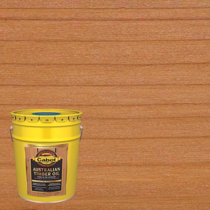 CABOT - Cabot Australian Timber Oil Low VOC Transparent Honey Teak Oil-Based Australian Timber Oil 5 gal