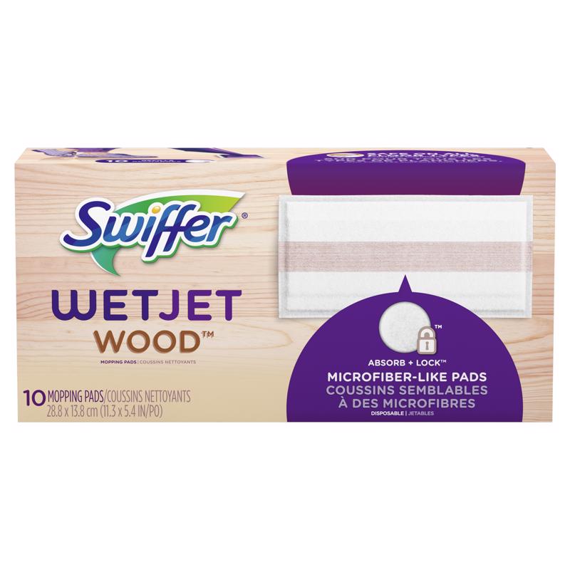 SWIFFER - Swiffer WetJet 5.4 in. Wet Microfiber Mop Refill Pad 12 pk [80334571]