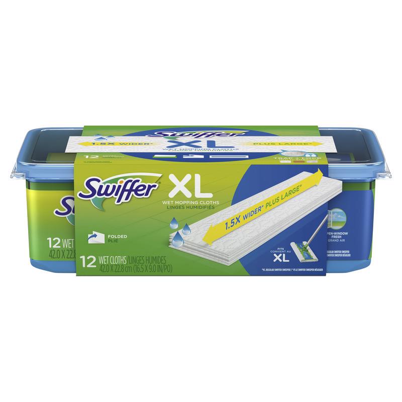 SWIFFER - Swiffer Sweeper XL 5.4 in. Wet Microfiber Mop Refill Pad 12 pk