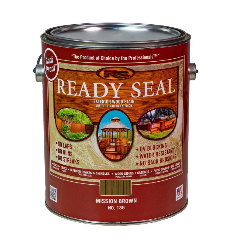 READY SEAL - Ready Seal Goof Proof Semi-Transparent Mission Brown Oil-Based Wood Stain/Sealer 1 gal - Case of 4