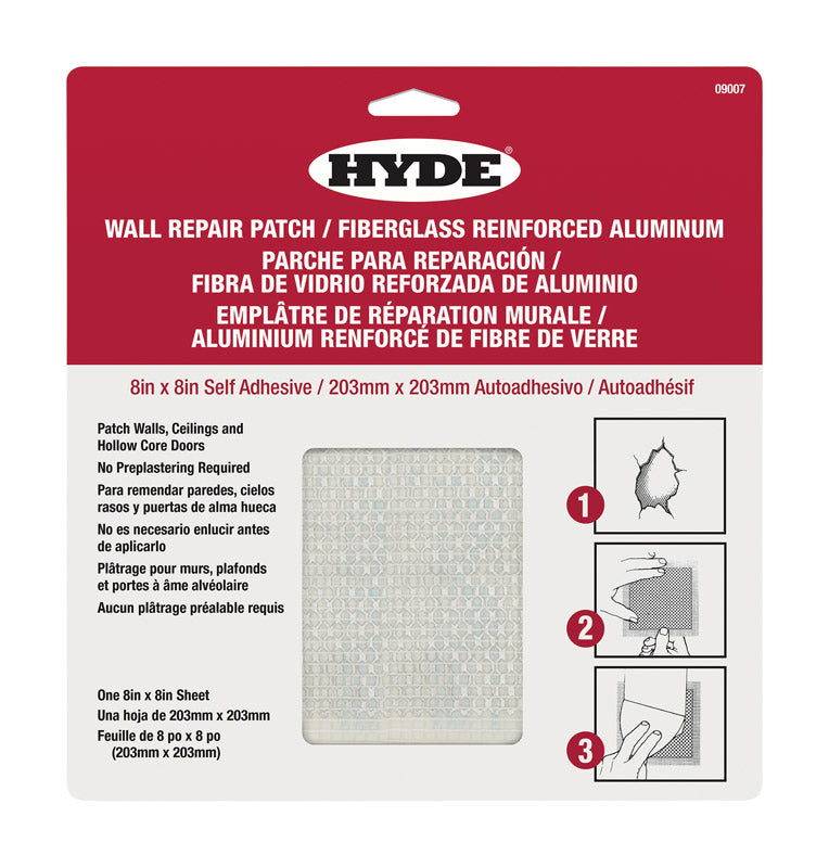 HYDE - Hyde 8 in. W X 8 in. L X 1/4 in. Drywall Repair Sheets