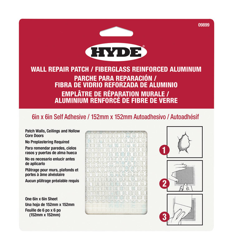 HYDE - Hyde 6 in. W X 6 in. L X 1/4 in. Drywall Repair Sheets