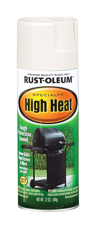 RUST-OLEUM - Rust-Oleum Specialty Satin White High Heat Spray Paint 12 oz