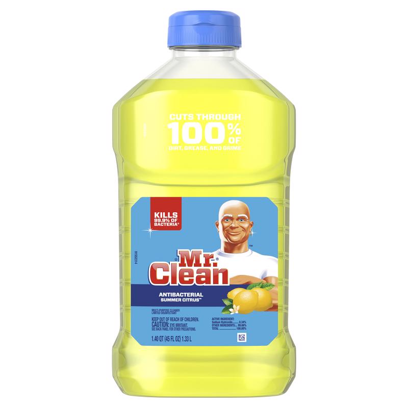 MR. CLEAN - Mr. Clean Summer Citrus Scent All Purpose Cleaner Liquid 45 oz - Case of 6
