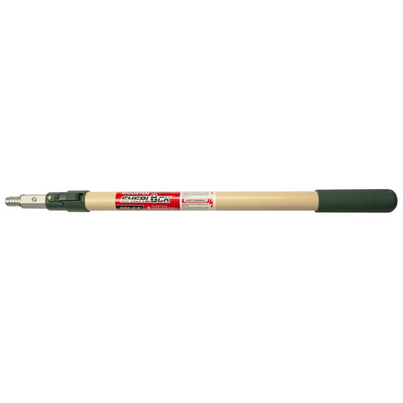 WOOSTER - Wooster Sherlock Telescoping 2-4 ft. L X 1.5 in. D Aluminum/Fiberglass Extension Pole Beige/Green