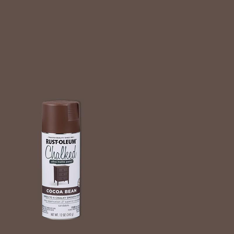 RUST-OLEUM - Rust-Oleum Chalked Ultra Matte Cocoa Bean Oil-Based Acrylic Sprayable Chalk Paint 12 oz