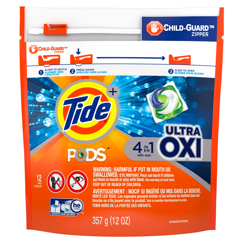 TIDE - Tide Oxi Original Scent Laundry Detergent Pod 12 pk - Case of 6