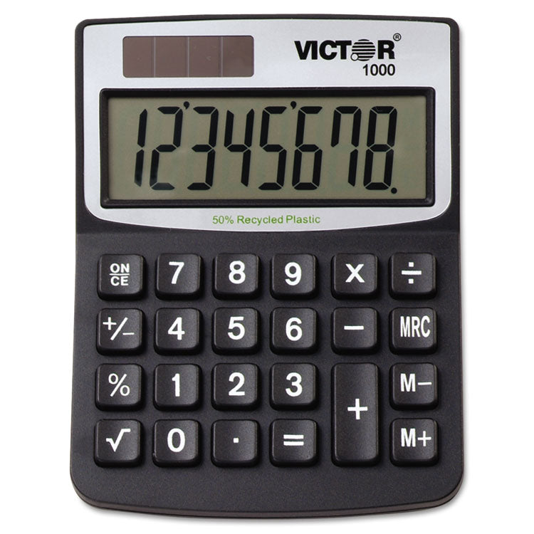 Victor - 1000 Minidesk Calculator, 8-Digit LCD