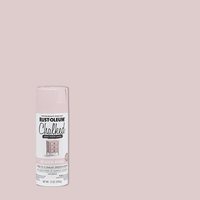 RUST-OLEUM - Rust-Oleum Chalked Ultra Matte Blush Pink Oil-Based Acrylic Sprayable Chalk Paint 12 oz