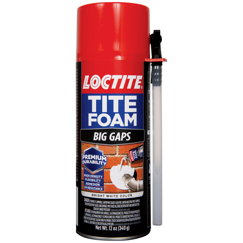 LOCTITE - Loctite Tite Foam White Polyurethane Big Gaps Foam Sealant 12 oz - Case of 12