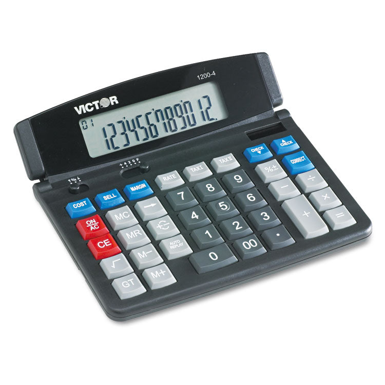 Victor - 1200-4 Business Desktop Calculator, 12-Digit LCD