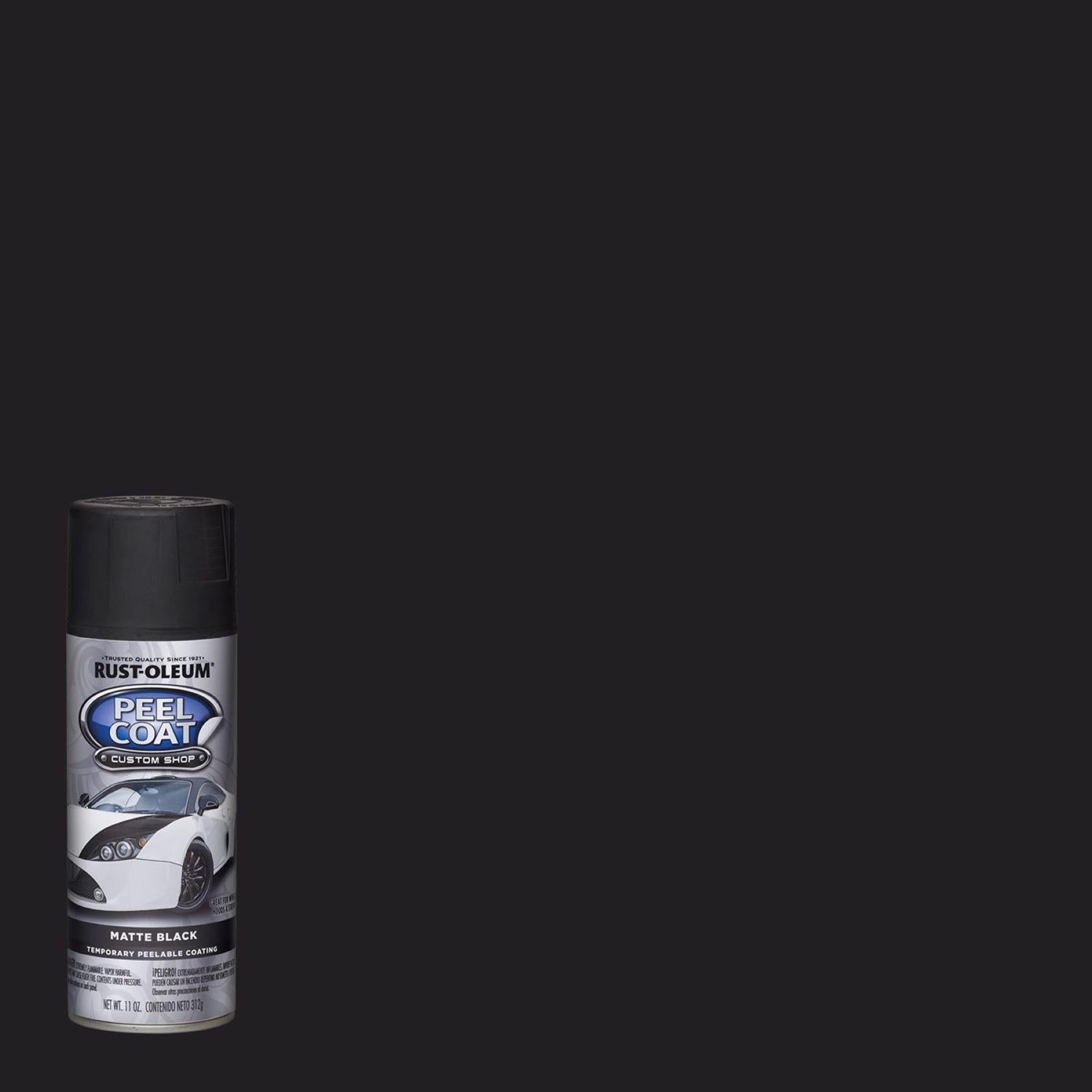 Rust-Oleum Peel Coat Matte Black Rubber Coating 11 oz - Case of 6