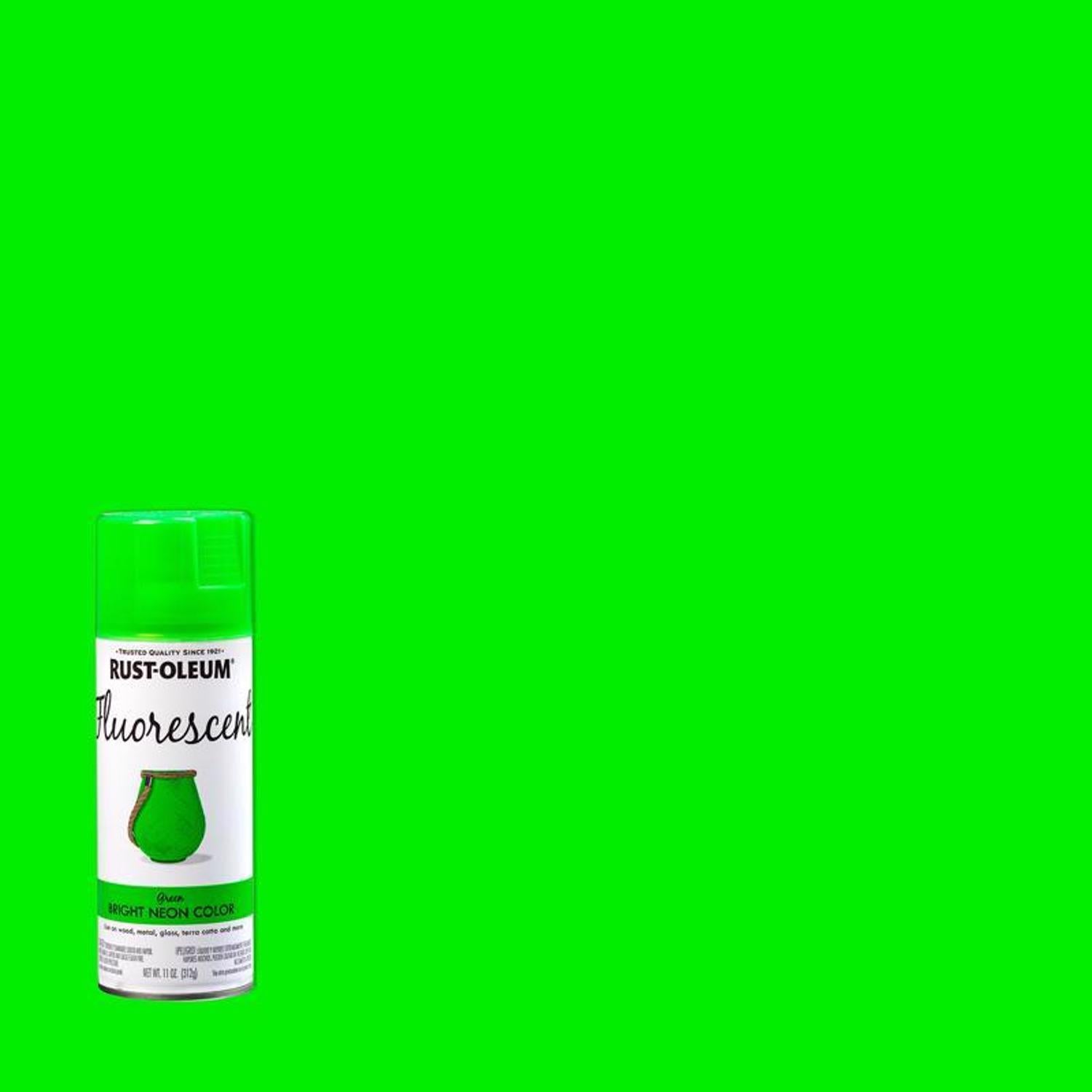 Rust-Oleum Specialty Fluorescent Green Spray Paint 11 oz - Case of 6