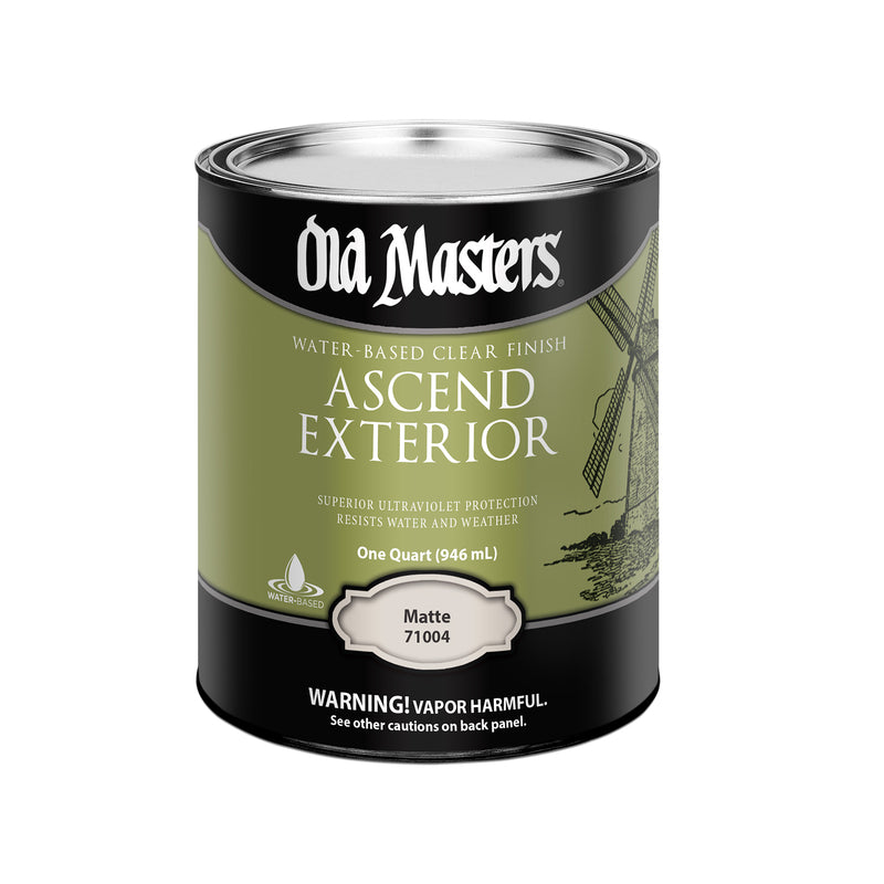 OLD MASTERS - Old Masters Ascend Exterior Matte Clear Water-Based Finish 1 qt