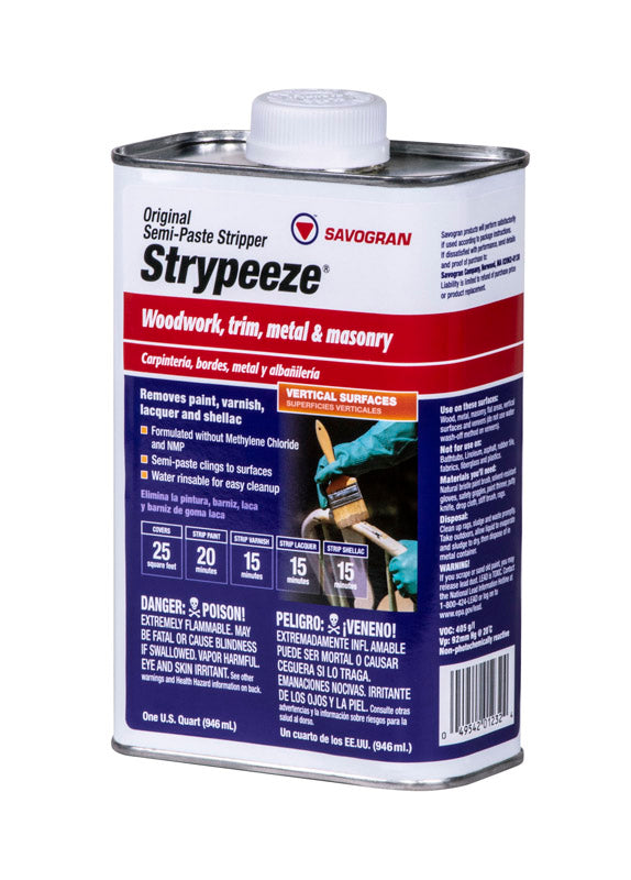 SAVOGRAN - Savogran Strypeeze Paint and Varnish Remover 1 qt