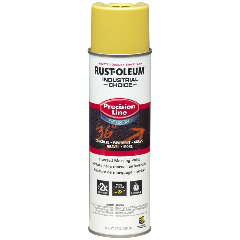 RUST-OLEUM - Rust-Oleum Industrial Choice High Visibility Yellow Inverted Marking Paint 17 oz - Case of 6 [203034]