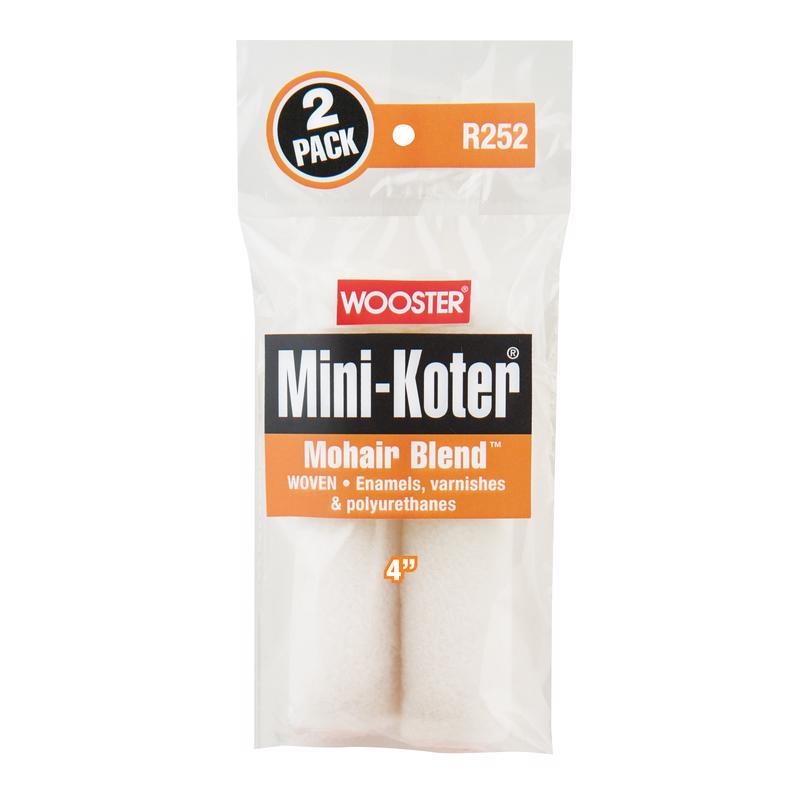 WOOSTER - Wooster Mini-Koter Mohair Blend 4 in. W Mini Paint Roller Cover 2 pk