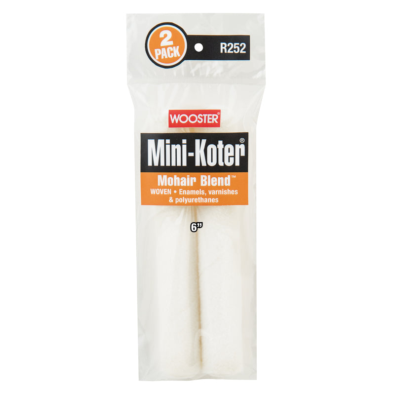 WOOSTER - Wooster Mini-Koter Mohair Blend 6 in. W Mini Paint Roller Cover 2 pk