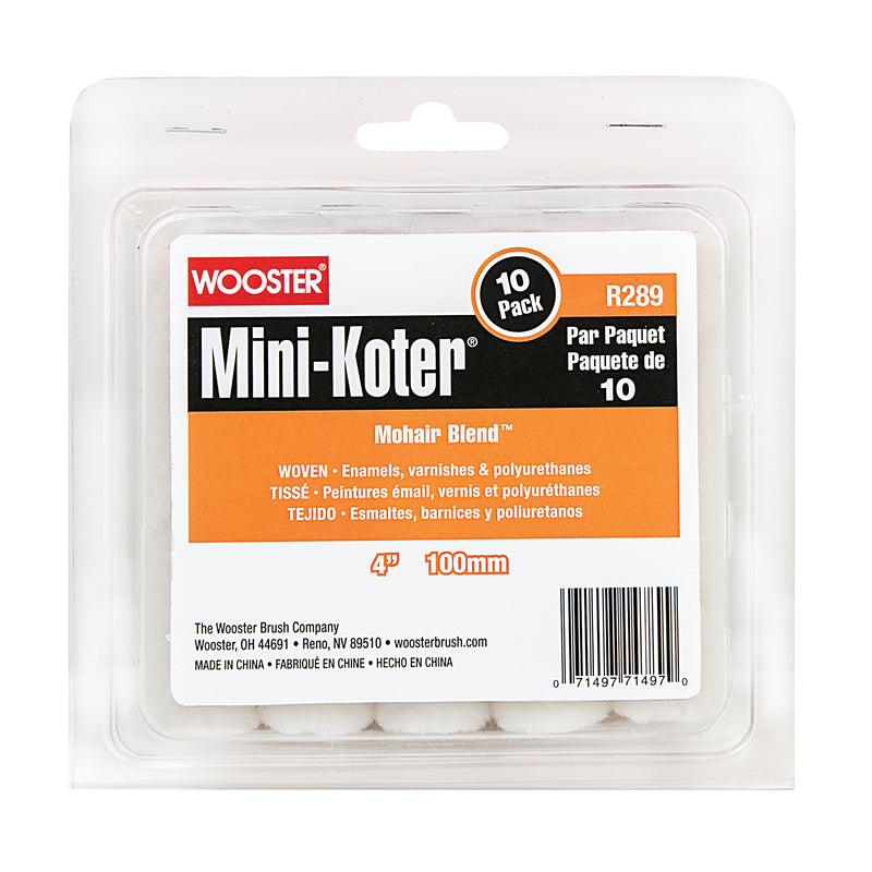 WOOSTER - Wooster Mini-Koter Mohair Blend 4 in. W Mini Paint Roller Cover 10 pk