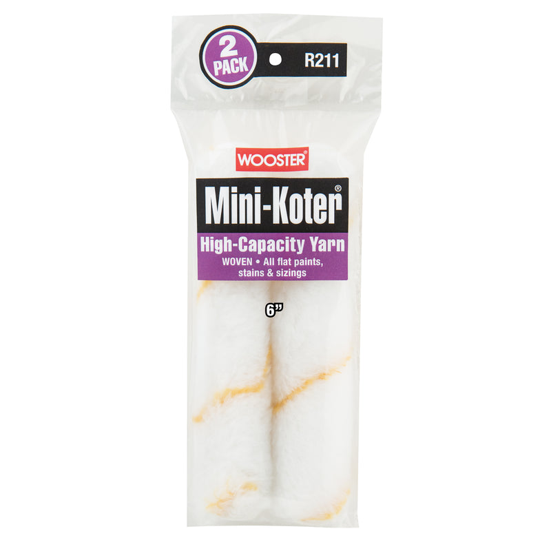 WOOSTER - Wooster Mini-Koter Yarn 6 in. W Mini Paint Roller Cover 2 pk