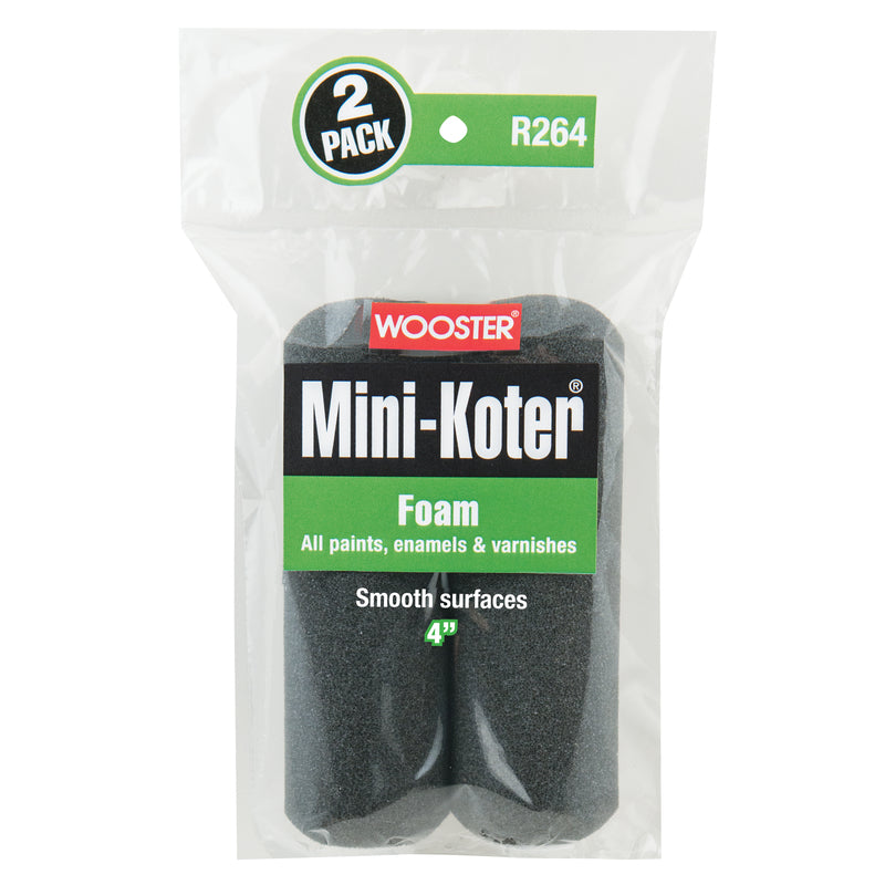 WOOSTER - Wooster Mini-Koter Foam 4 in. W Mini Paint Roller Cover 2 pk