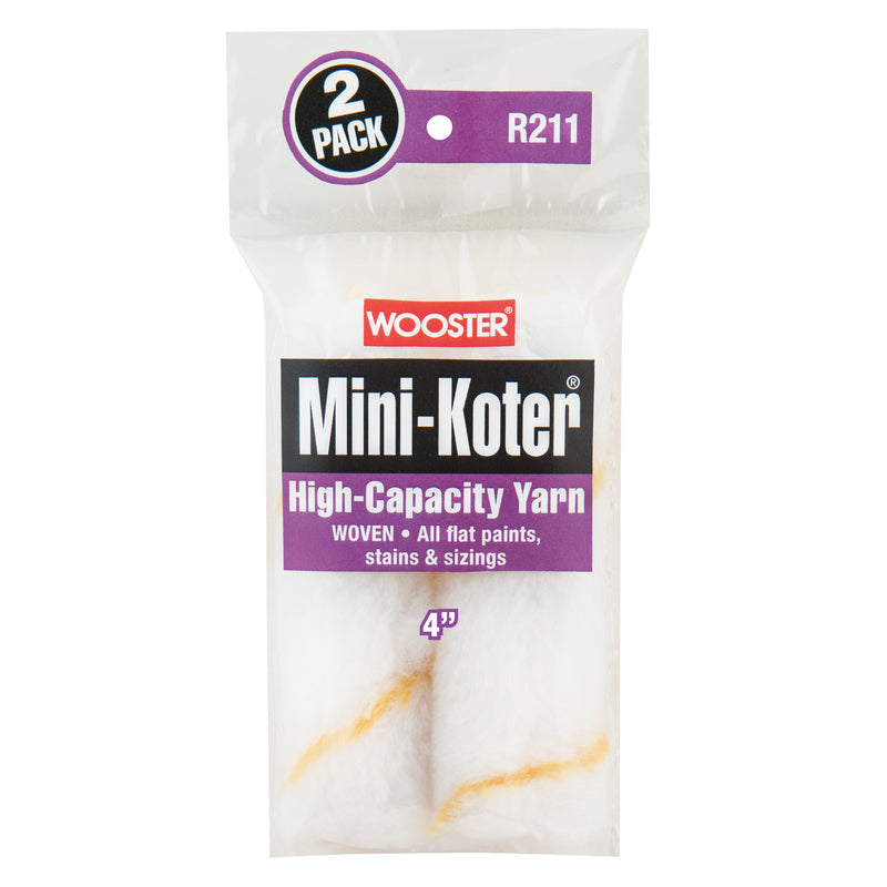 WOOSTER - Wooster Mini-Koter Yarn 4 in. W Mini Paint Roller Cover 2 pk