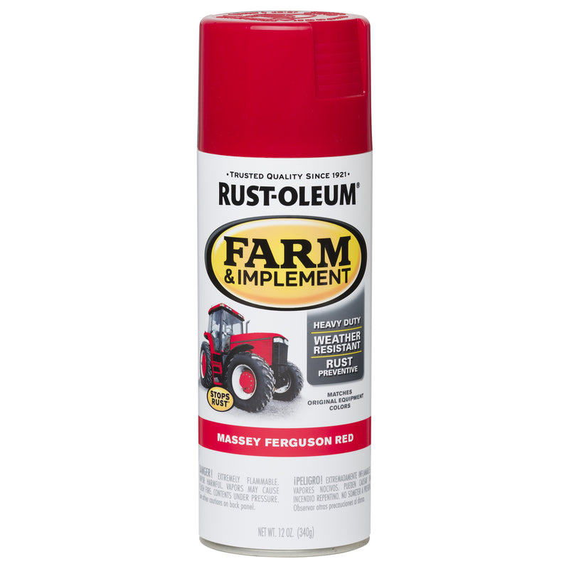 RUST-OLEUM - Rust-Oleum Specialty Indoor and Outdoor Gloss Massey Ferguson Red Farm & Implement 12 oz - Case of 6