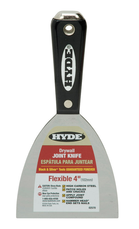 HYDE - Hyde Black and Silver High Carbon Steel Joint Knife 0.63 in. H X 4 in. W X 8.25 in. L