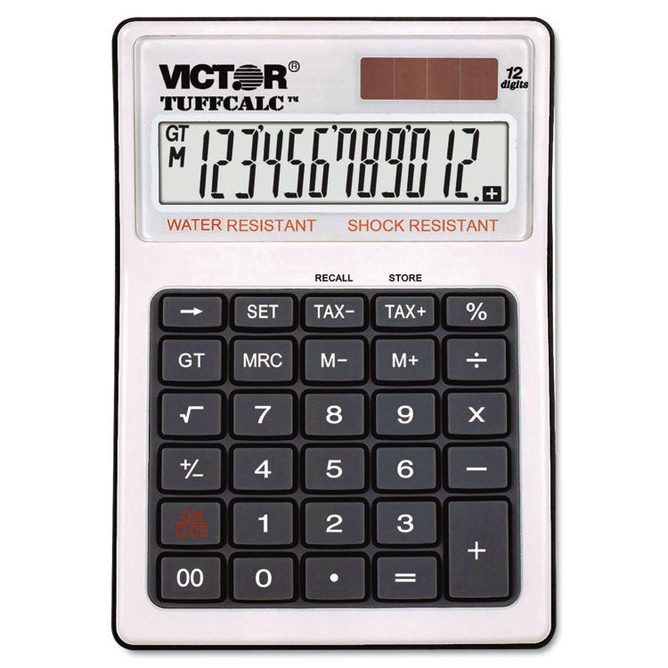 Victor - TUFFCALC Desktop Calculator, 12-Digit LCD