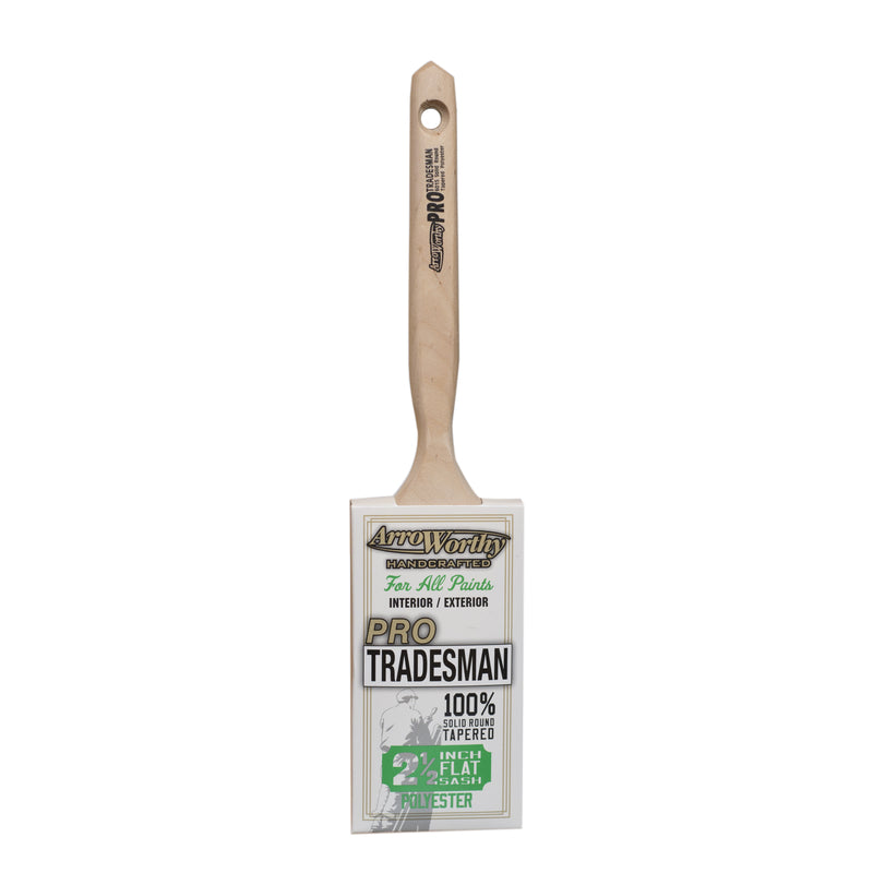 ARROWORTHY - ArroWorthy Pro-Tradesman 2-1/2 in. Medium Soft Flat Paint Brush