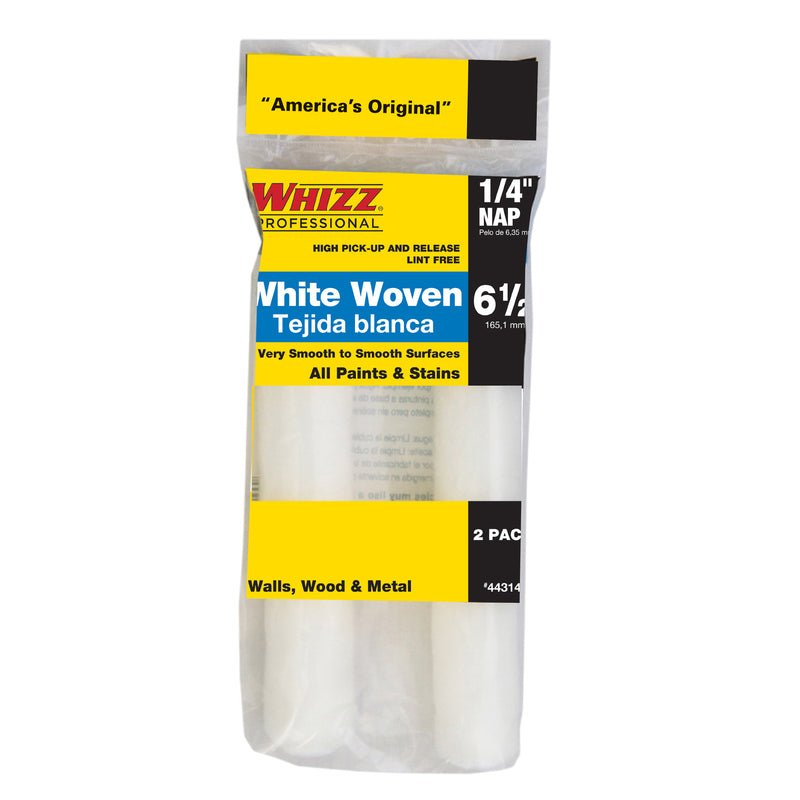 WHIZZ - Whizz Woven 6.5 in. W X 1/4 in. Mini Paint Roller Cover 2 pk