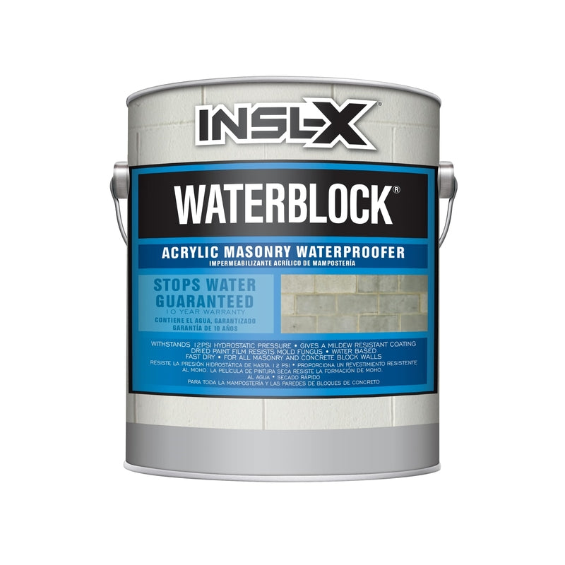 INSL-X - Insl-X WaterBlock White Water-Based Latex Waterproofing Concrete Stain 1 gal