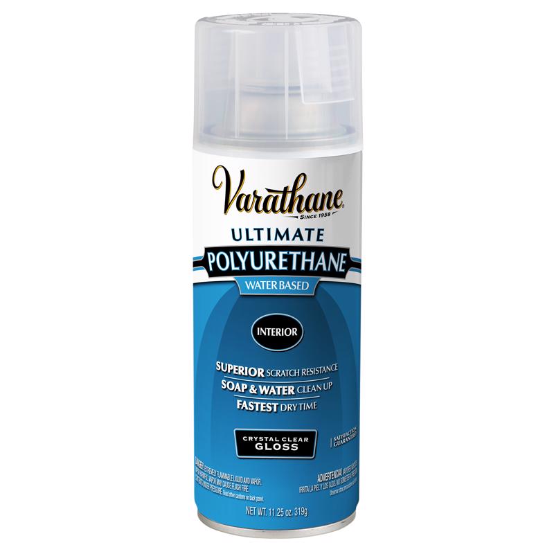 VARATHANE - Varathane Ultimate Gloss Crystal Clear Water-Based Polyurethane Spray 11.25 oz - Case of 6