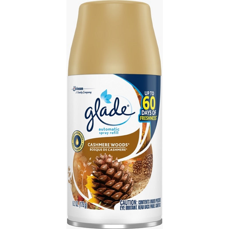 GLADE - Glade Cashmere Woods Scent Air Freshener Refill 6.2 oz Aerosol - Case of 6