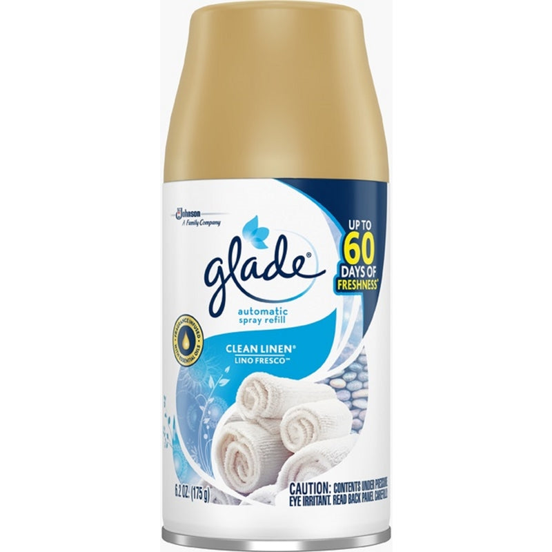 GLADE - Glade Clean Linen Scent Air Freshener Refill 6.2 oz Aerosol - Case of 6