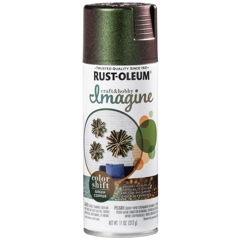 RUST-OLEUM - Rust-Oleum Imagine Gloss Green Copper Spray Paint 11 oz - Case of 4