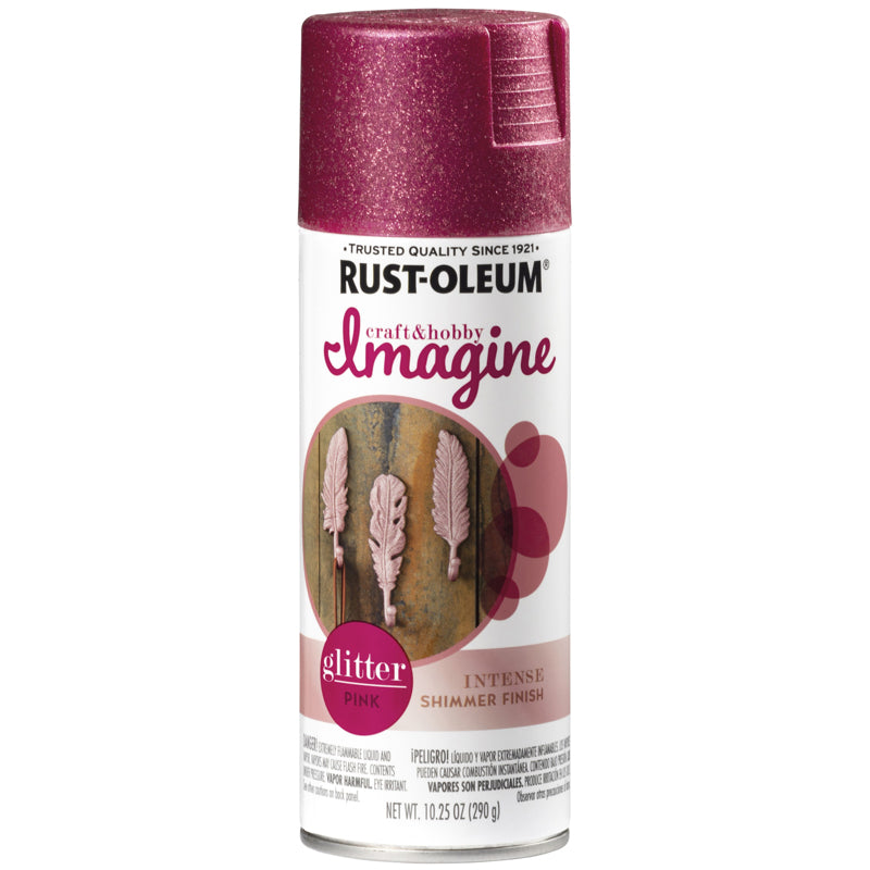 RUST-OLEUM - Rust-Oleum Imagine Glitter Pink Spray Paint 10.25 oz - Case of 4